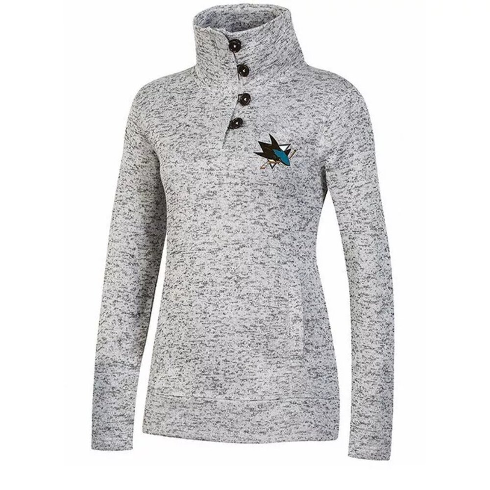 NEW NHL San Jose Sharks Women's Fleece Sweatshirt Fan Apparel - Picture 2 of 11